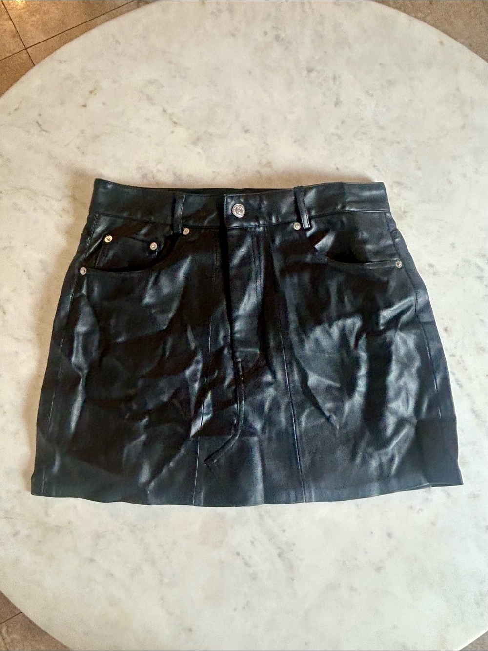 Zara Faux Leather Skirt NWOT